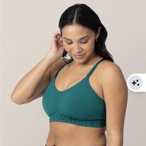 Kindred Bravely Teal Hands-Free Nursing & Pumping Sports Bra